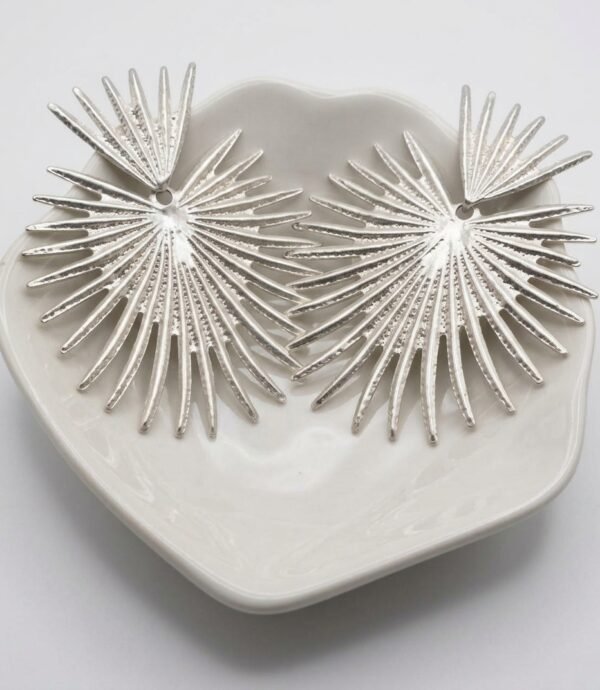 Aretes color plateado